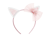 Kitty Headband with Bow, pink