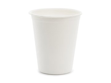 Sugar cane cups, white, 250ml (1 pkt / 6 pc.)