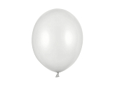 Balony Strong 30cm, Metallic Silver Snow (1 op. / 50 szt.)
