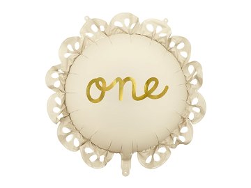 Ballon en foil pastille avec volant One, mix, 51,5x51,5 cm