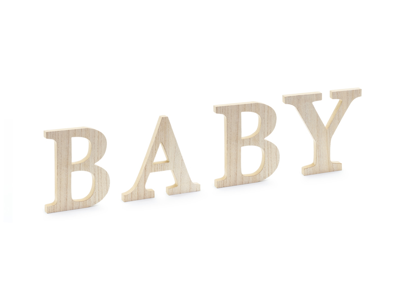Träinskription – BABY – 21.5x19.5 cm