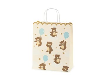 Geschenktasche Teddybären, Mix, 26x32.5x13 cm