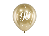 Ballons Glossy 30 cm, 90, or (1 pqt. / 6 pc.)
