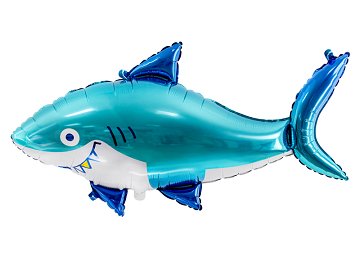 Foil balloon Shark, 102x62 cm, mix