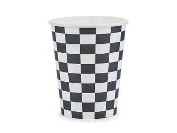 Cups Checkered flag, 220 ml, mix (1 pkt / 6 pc.)
