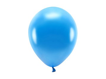 Balony Eco 26cm metalizowane, niebieski (1 op. / 10 szt.)
