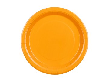 Talerzyki papierowe, jasny pomarańczowy, 23cm (1 op. / 6 szt.)