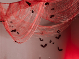 Paper Moth Decoration, black, 6-12cm (1 pkt / 30 pc.)