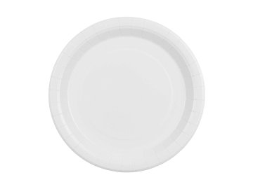 Talerzyki papierowe, biały, 23cm (1 op. / 6 szt.)