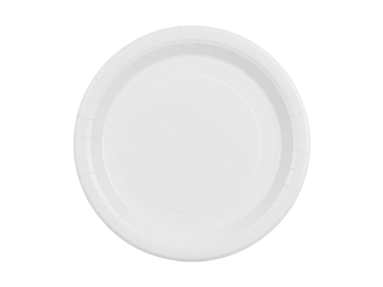 Talerzyki papierowe, biały, 23cm (1 op. / 6 szt.)