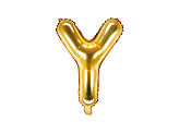 Ballon Mylar lettre ''Y'', 35cm, or