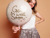 Foil balloon tablet ''Get Well Soon'', 35x35 cm, mix