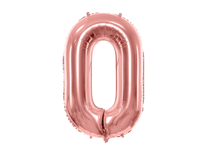Sifferballong – siffra 1 – roseguld – 86 cm