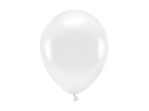 Balony Eco 26cm metalizowane, biały (1 op. / 10 szt.)