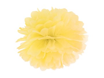 Tissue paper Pompom, yellow, 25cm