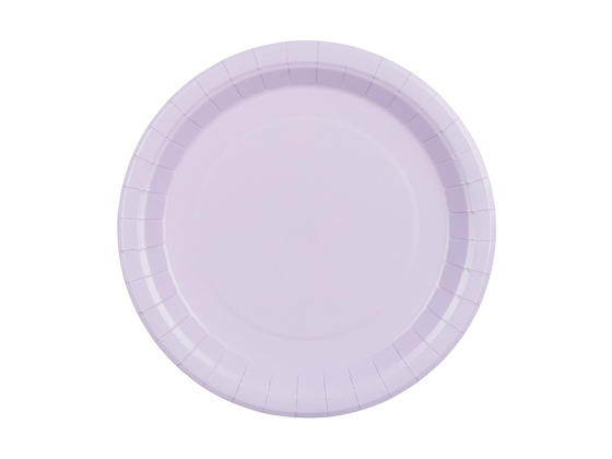 Talerzyki papierowe, lawenda, 23cm (1 op. / 6 szt.)