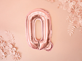 Folienballon Buchstabe ''Q'', 35cm, roségold