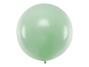 Round Balloon 1m, Pastel Pistachio