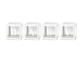 Boîtes à ballons BABY, 30 x 30 cm, blanc (1 pqt. / 4 pc.)