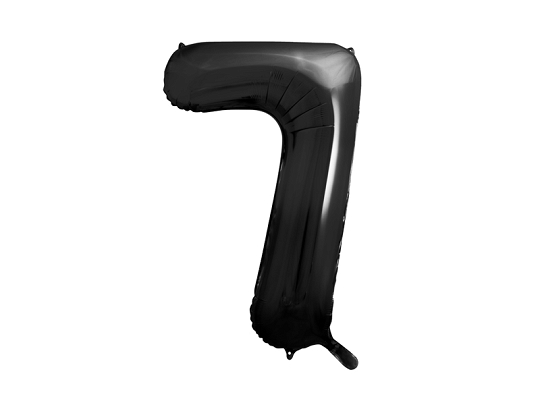 Folienballon Ziffer ''7'', 86cm, schwarz