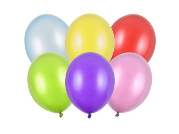 Strong Balloons 27cm, Metallic Mix (1 pkt / 10 pc.)
