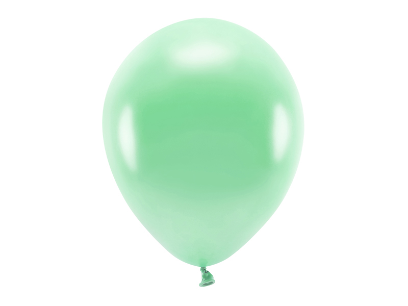Latexballong ECO – metallisk – mint – 30 cm – 10-pack