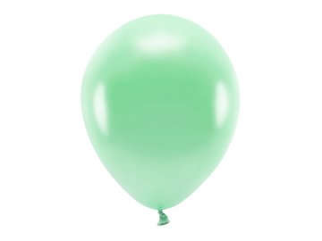 Ballons Eco 30 cm métallisés,menthe (1 pqt. / 10 pc.)