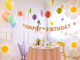 Banner Happy Birthday, mix, 200x14.5 cm