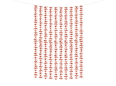 Vorhang - Blumen, roségold, 100x210cm