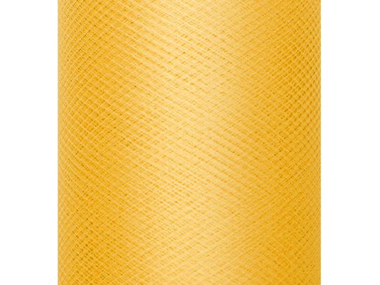 Tiul gładki, sztywny, żółty, 0,3 x 50m (1 szt. / 50 mb.)
