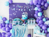 Bannière ''Happy Birthday'', iridescente, 16,5x62cm