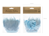 Feather garland, light misty blue, lenght 1m