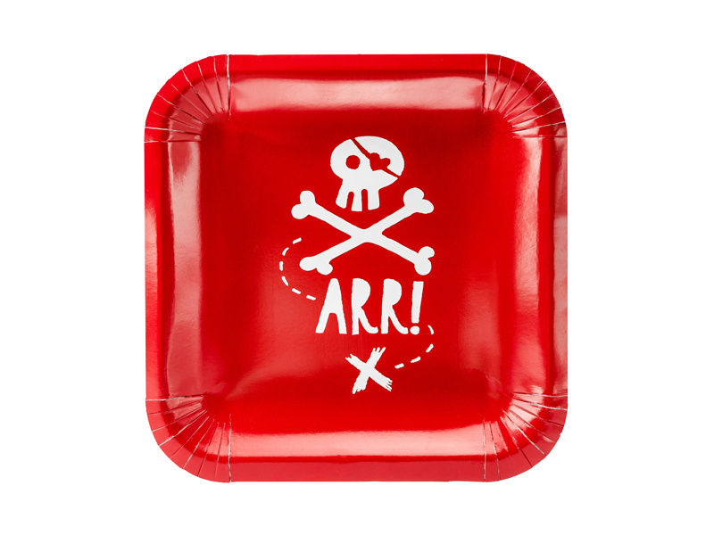 Tallrikar – röd – 20 cm – 6-pack