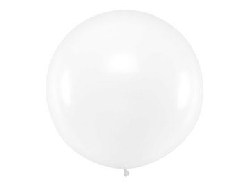 Round Balloon 1m, Pastel Clear