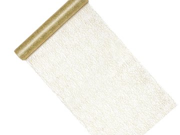 Siatka dekoracyjna - Fibra, złoty, 0,36x9m