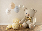 Balony 30 cm, Welcome Baby, mix niebieski (1 op. / 6 szt.)