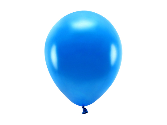 Ballons Eco 26 cm, métallisés, bleu marine (1 pqt. / 10 pc.)