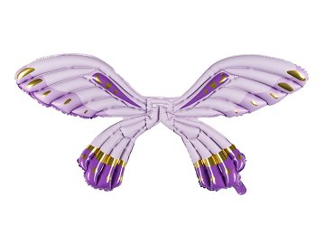 Folienballon Schmetterlingsflügel, matt violett, 102 x 50 cm