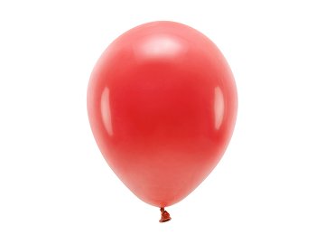 Balony Eco 26cm pastelowe, czerwony (1 op. / 10 szt.)