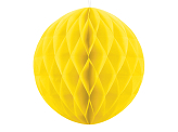 Kula bibułowa, żółty, 20cm