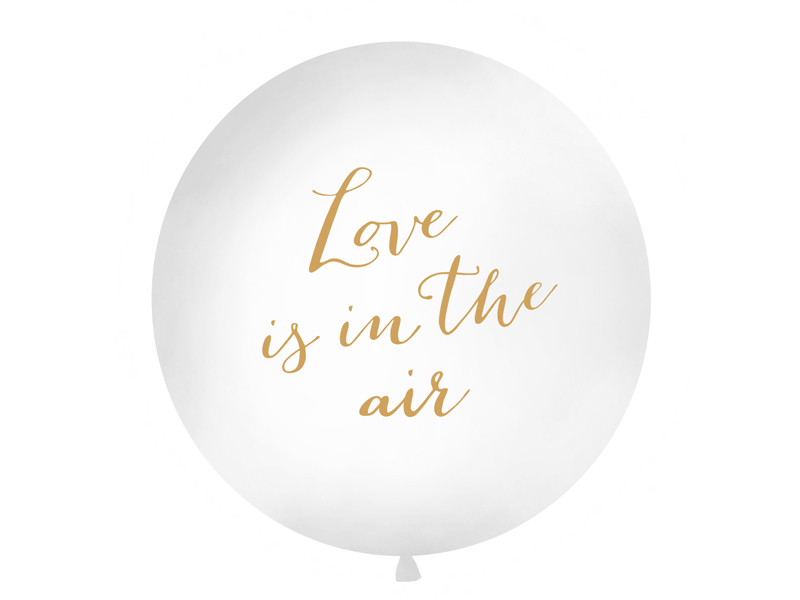 Latexballong – Love Is In The Air – vit – 1 m