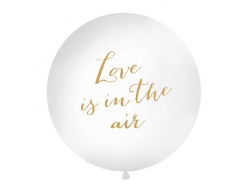 Balon 1 m, Love is in the air, biały
