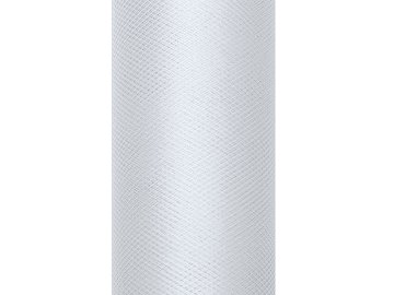 Tulle uni, gris clair, 0.15 x 9m (1 pc. / 9 m.l.)