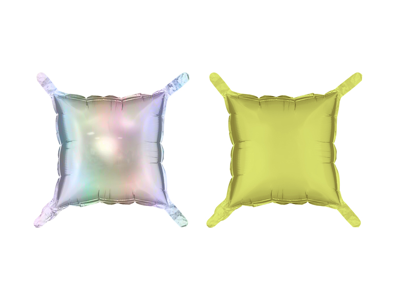 Folieballong – holografisk – 35x35 cm – 4-pack