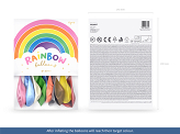 Rainbow Ballons 23cm, metallisiert, Mix (1 VPE / 10 Stk.)