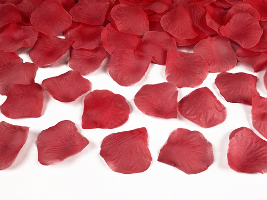 Pétales de rose dans un sac, rouge (1 pqt. / 500 pc.)