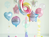 Balon foliowy Cyfra ''6'', 86cm, pastelowy tęczowy