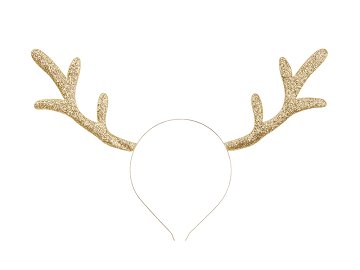 Headband Reindeer, gold, 34.5x22cm