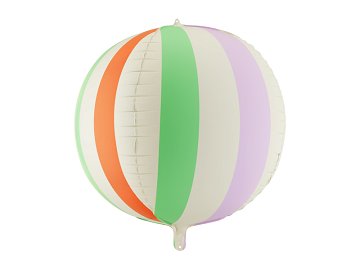 Folienballon Ball in Streifen, 75 cm, Mix