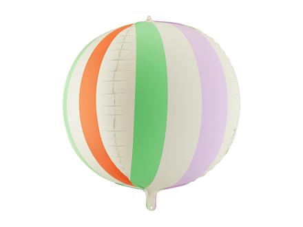 Balon foliowy Piłka w paski, 75 cm, mix